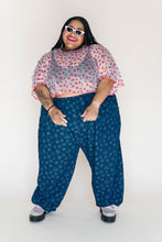 Boxy Crop Top in Cherry Mesh