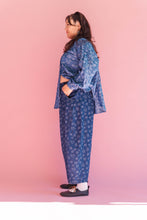 Dark Daisy Denim Balloon Pant