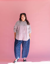 Dark Daisy Denim Balloon Pant