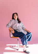 Dark Daisy Denim Balloon Pant