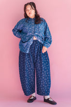 Dark Daisy Denim Balloon Pant