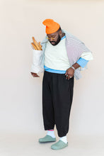 Black Twill Barrel Pant