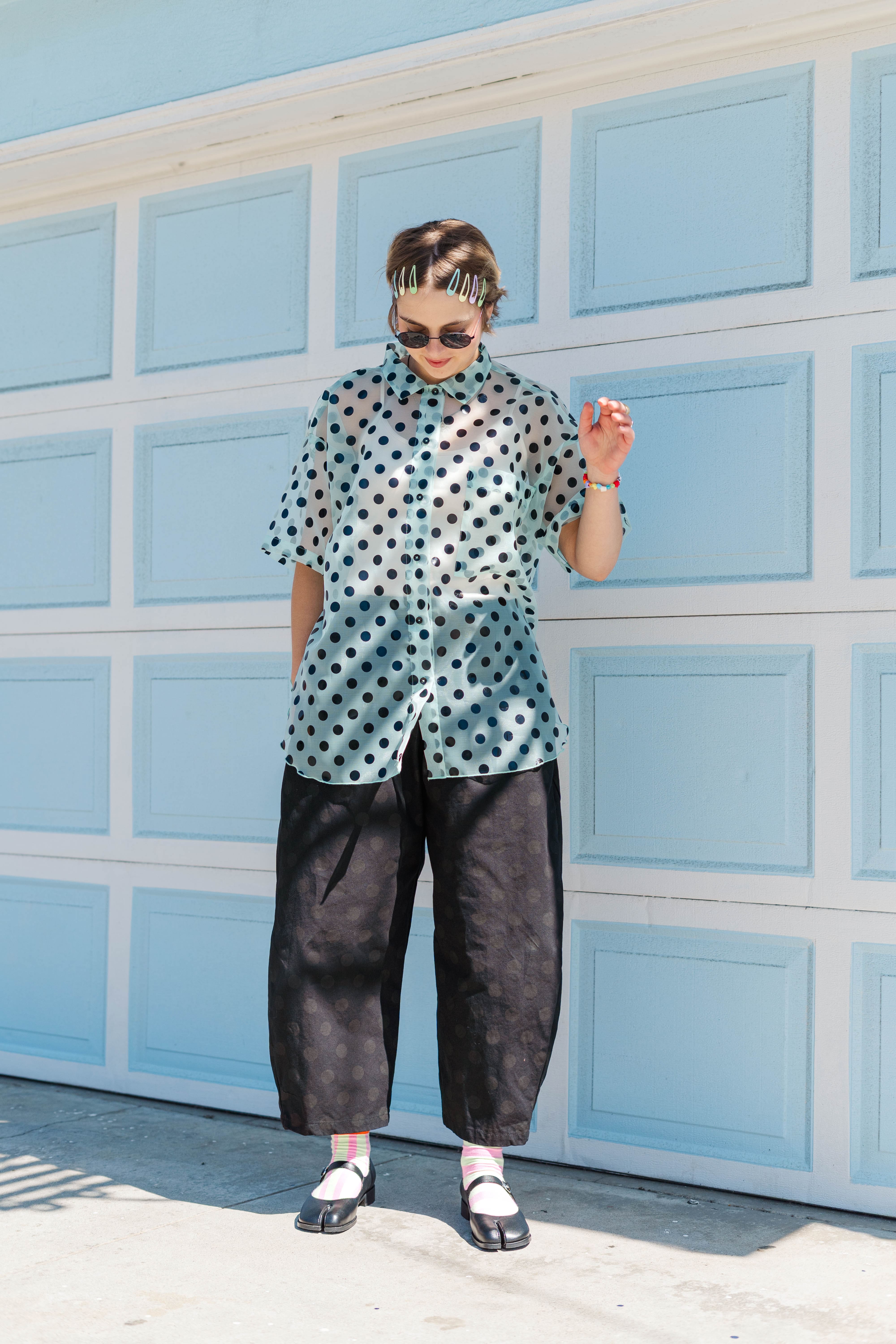 BLACK POLKA DOT BALLOON PANT – Nettle Studios