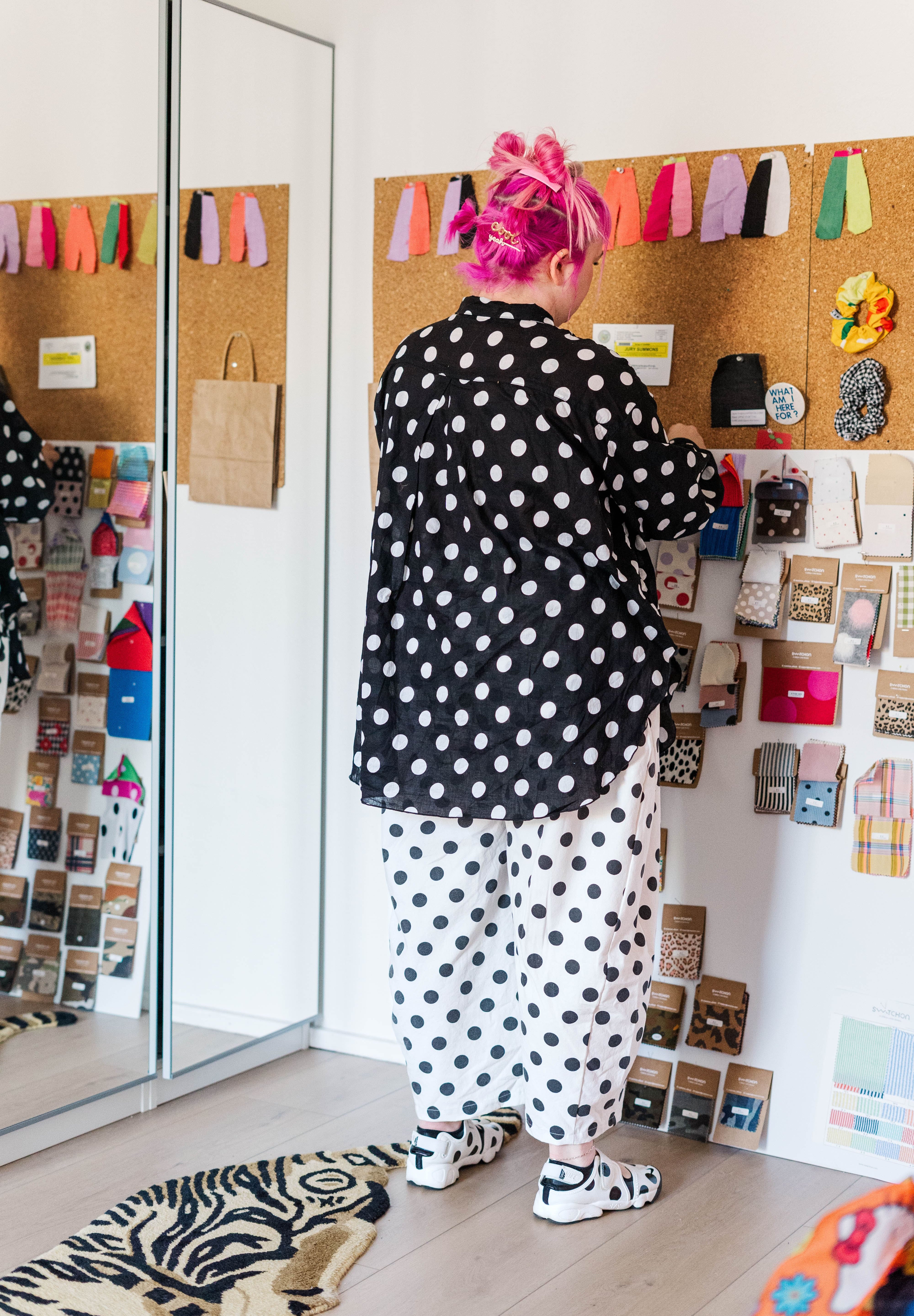 Black Polka Dot SVLS Top