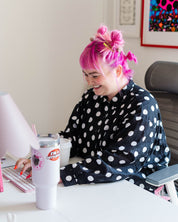 Black Polka Dot SVLS Top