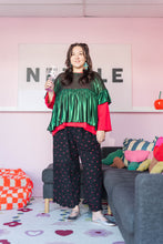 Green Tinsel Mushroom Top