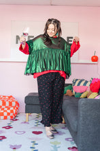 Green Tinsel Mushroom Top