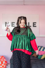 Green Tinsel Mushroom Top