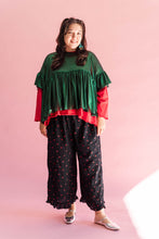 Green Tinsel Mushroom Top