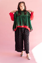 Green Tinsel Mushroom Top