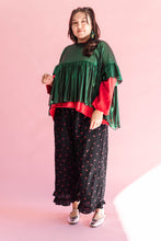 Green Tinsel Mushroom Top