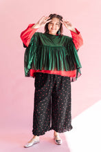 Green Tinsel Mushroom Top