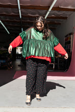 Green Tinsel Mushroom Top