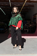 Green Tinsel Mushroom Top