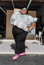 Silver Metallic Mushroom Top