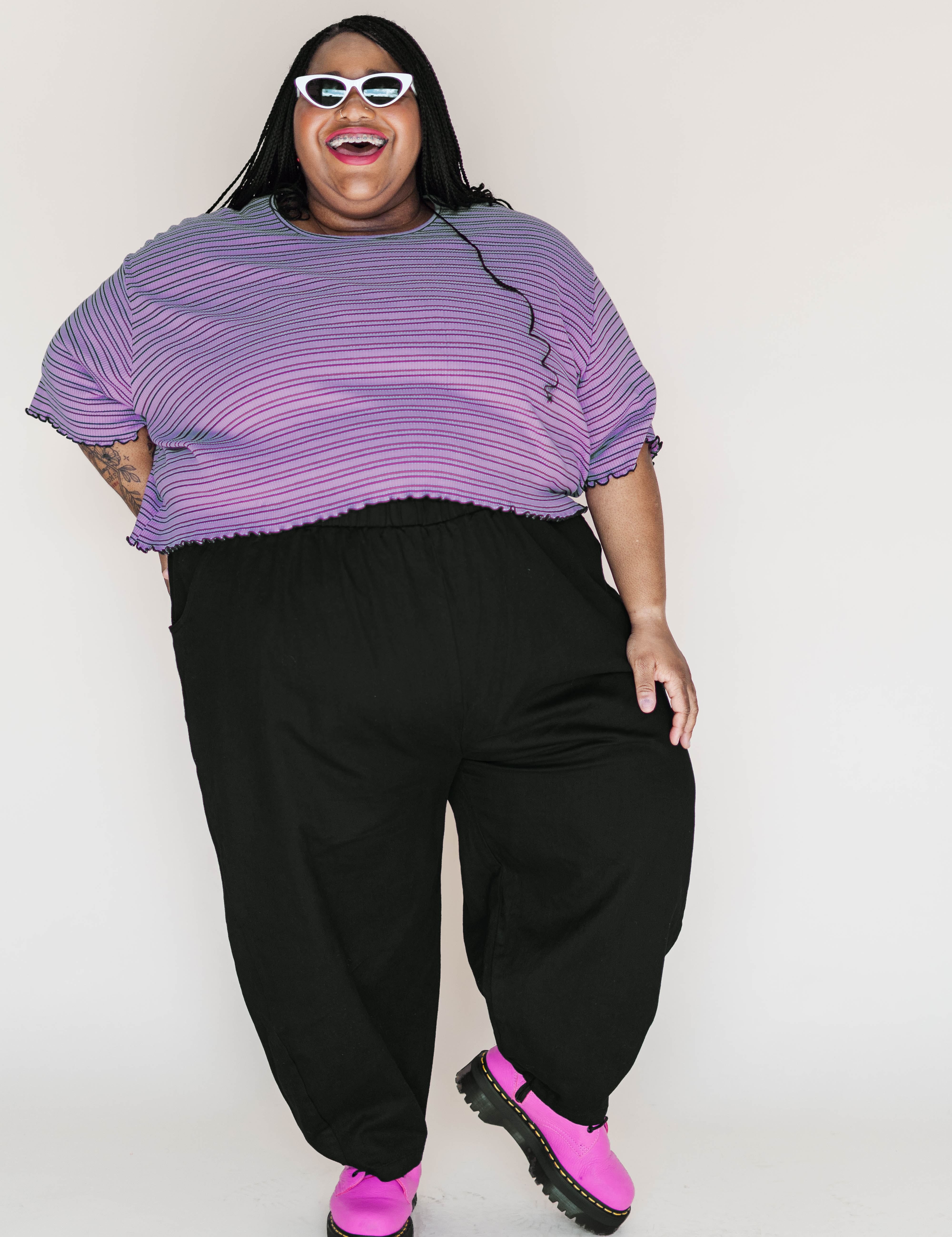 Lilac Stripe Favorite Tee