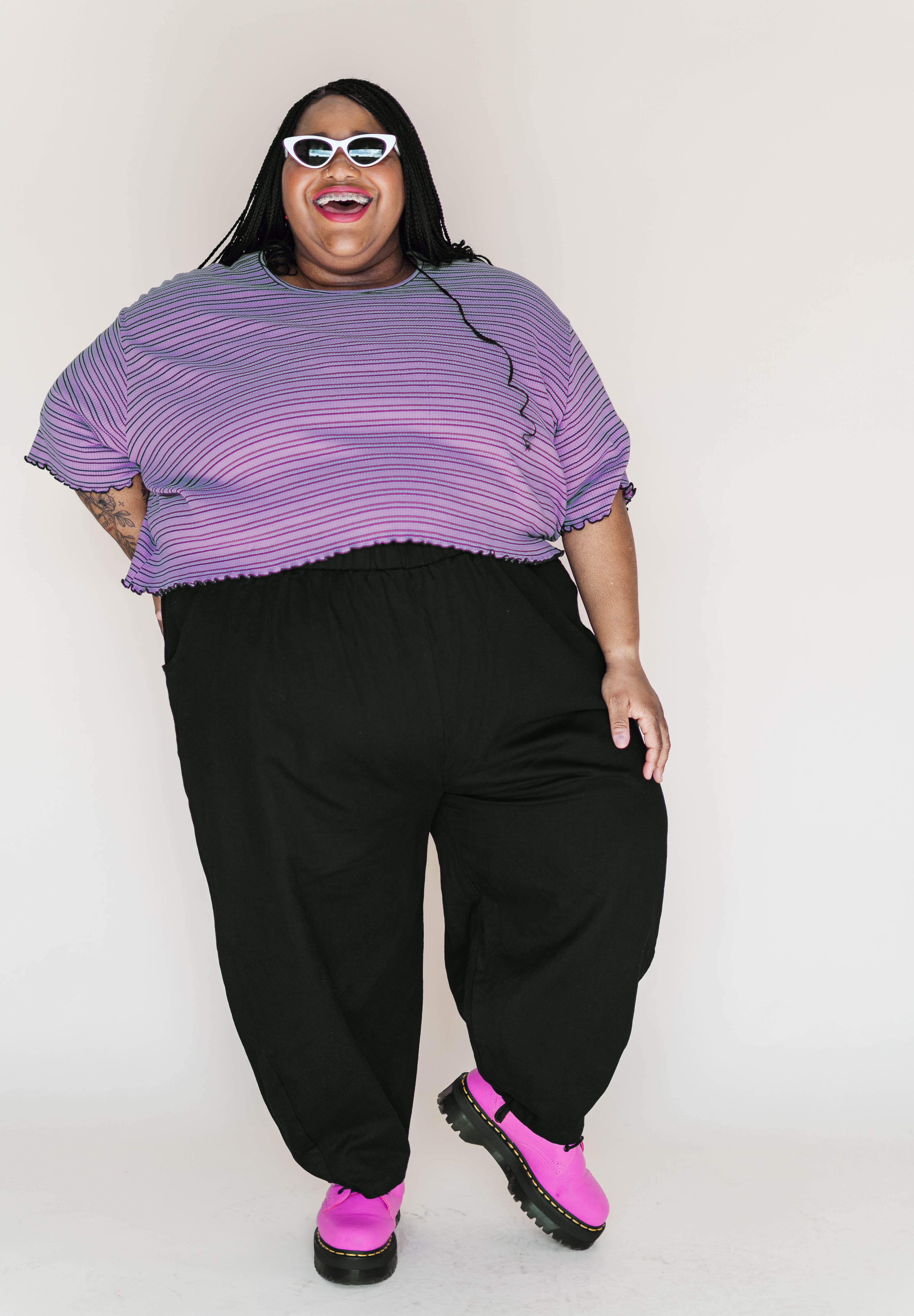 Lilac Stripe Favorite Tee