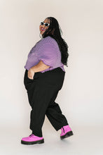 Black Twill Barrel Pant