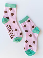 Blackberry Dot Socks