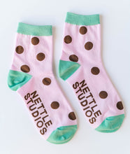 Blackberry Dot Socks