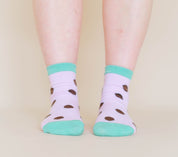 Blackberry Dot Socks