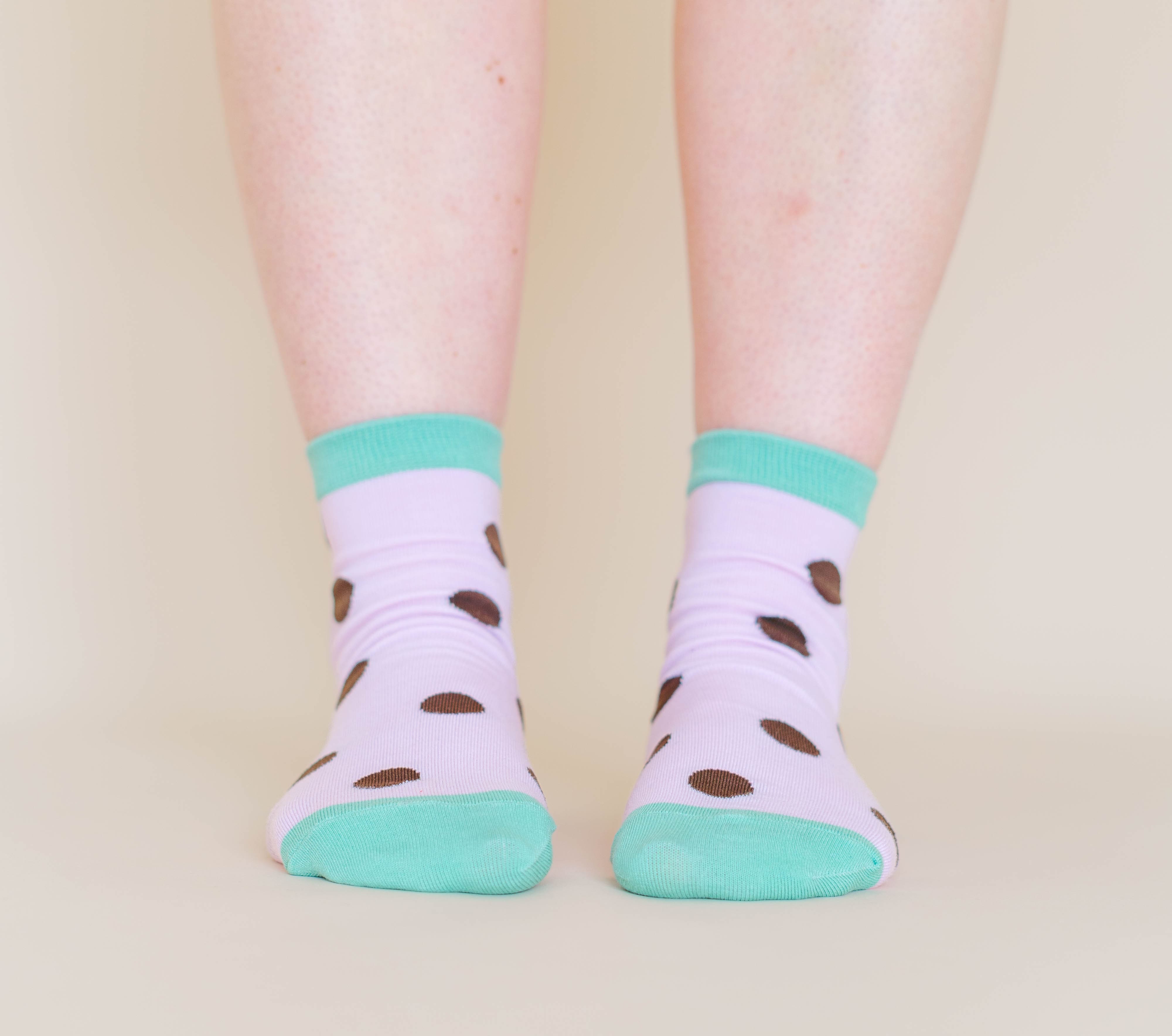Blackberry Dot Socks