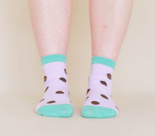 Blackberry Dot Socks