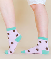 Blackberry Dot Socks