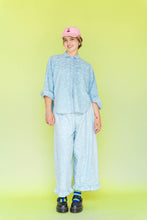 Bleached Floral Chambray SVLS Top