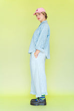 Bleached Floral Chambray SVLS Top