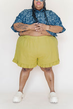 Bloomers in Chartreuse Linen