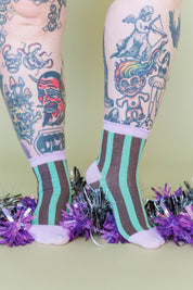 CHOCOLATE STRIPE SOCKS