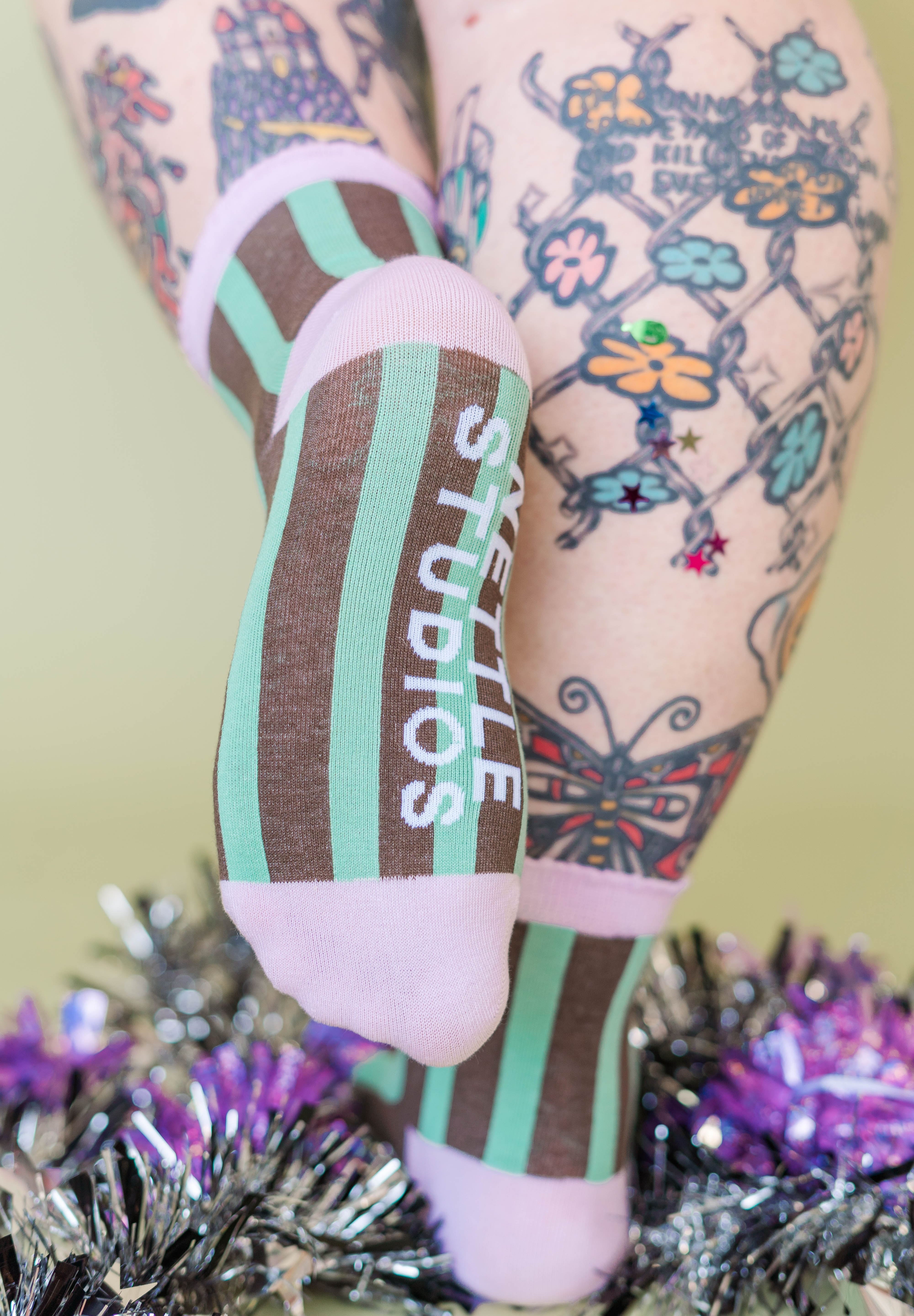 CHOCOLATE STRIPE SOCKS