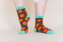 Chocolate Orange Dot Socks