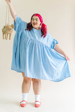 Blue Gingham Mini Mushroom Dress