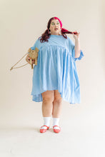 Blue Gingham Mini Mushroom Dress