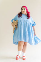 Blue Gingham Mini Mushroom Dress