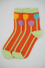 Orange Tulip Socks