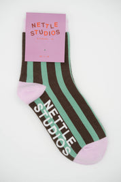 CHOCOLATE STRIPE SOCKS