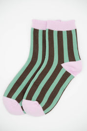 CHOCOLATE STRIPE SOCKS