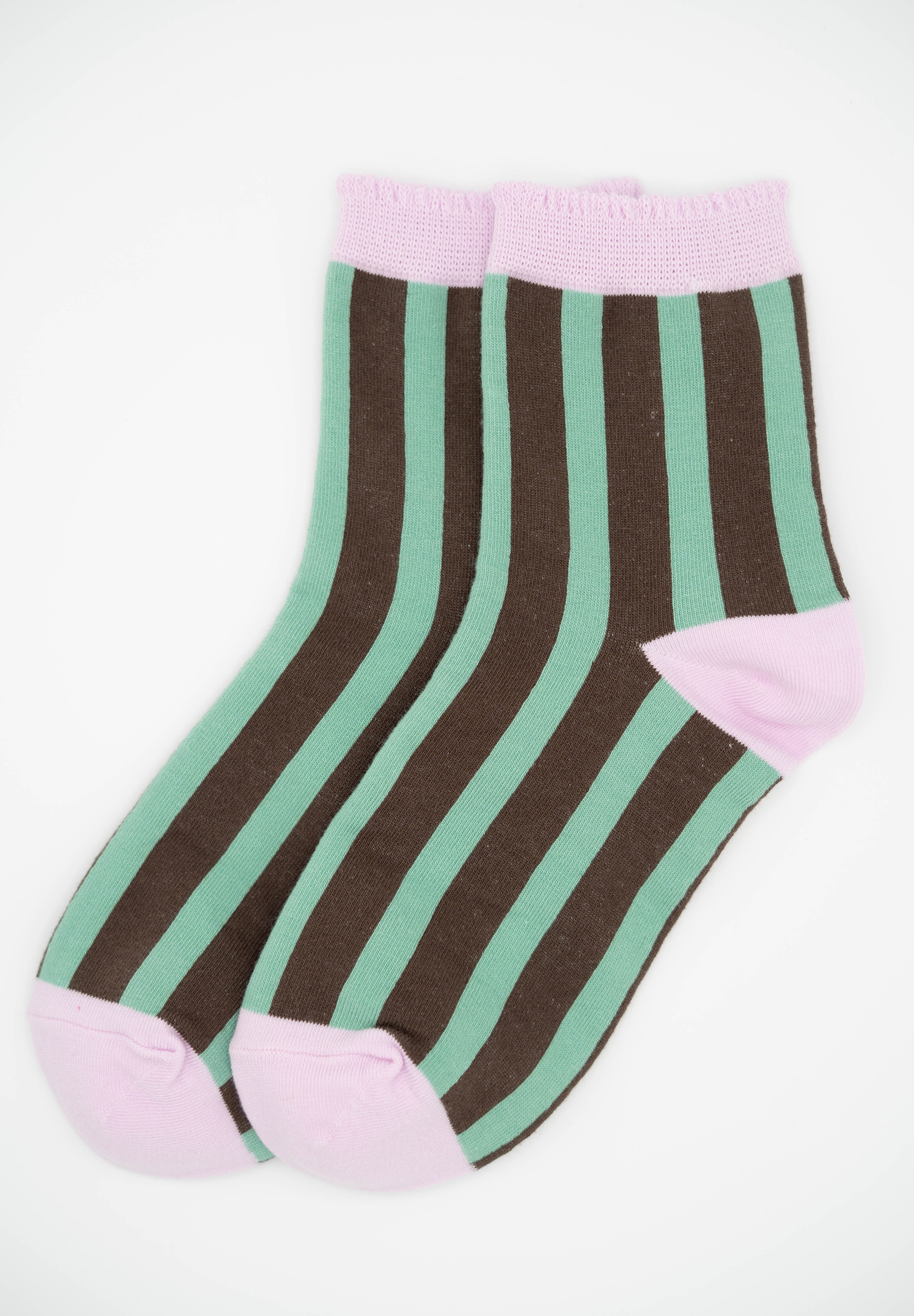 CHOCOLATE STRIPE SOCKS
