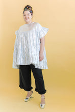 Mini Mushroom Dress in Silver Metallic
