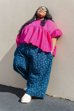 Dark Daisy Denim Mid Easy Pant