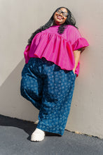 Dark Daisy Denim Mid Easy Pant