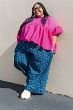 Dark Daisy Denim Mid Easy Pant