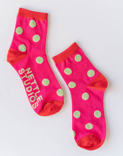 Dragon Fruit Dot Socks
