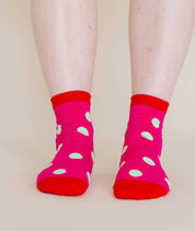 Dragon Fruit Dot Socks