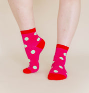 Dragon Fruit Dot Socks