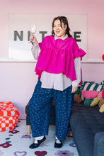 Electric Raspberry Mushroom Top