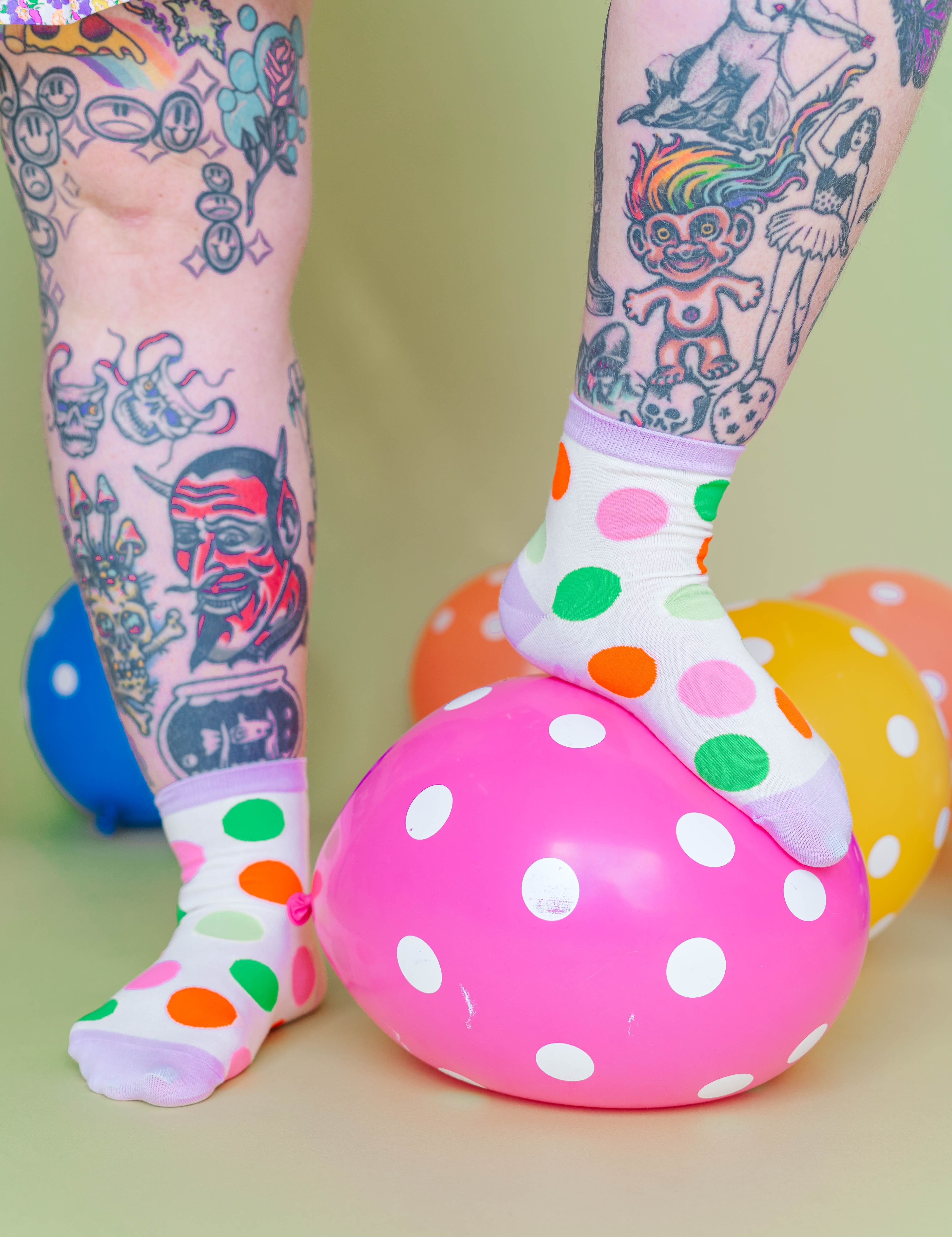 Princess Cake Dot Socks